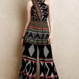 Anthropologie Elevenses Tribal Jumpsuit